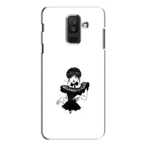 Чехлы Венсдей на Samsung Galaxy A6 Plus 2018 ( A605) Уэнсдей (AlphaPrint) (танец Уэнздей)