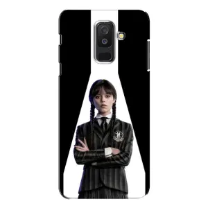 Чехлы Венсдей на Samsung Galaxy A6 Plus 2018 ( A605) Уэнсдей (AlphaPrint) (W-Wednesday)
