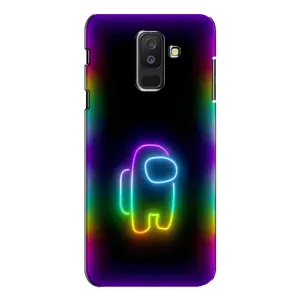 Чехол Амонг Ас для Samsung Galaxy A6 Plus 2018 ( A605) (AlphaPrint) (Яркий скин)