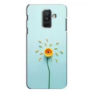 Чехлы с Цветами для Samsung Galaxy A6 Plus 2018 ( A605) (VPrint) (Желтый цветок)
