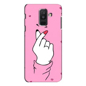 Чохол з принтом для Samsung Galaxy A6 Plus 2018 ( A605) (AlphaPrint - Знак сердечка)