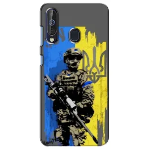 Чехлы с картинкой ЗСУ для Samsung Galaxy A60 2019 (A605F) (AlphaPrint) (АРТ солдат)