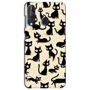 Чохол з малюнком кіт на Samsung Galaxy A60 2019 (A605F) (Чорні коти)