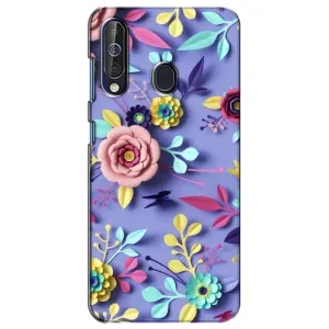Чехлы с Цветами для Samsung Galaxy A60 2019 (A605F) (VPrint) (Цветочный дизайн)