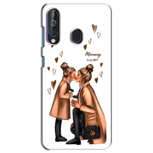 Чехол с печатью для Samsung Galaxy A60 2019 (A605F) - (Мама с ребенком) (AlphaPrint) (Дочка и мама)