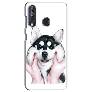 Чехлы с собаками для Samsung Galaxy A60 2019 (A605F) (VPrint) (Довольный Хаски)