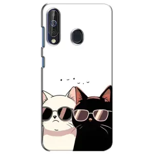 Чохол з малюнком кіт на Samsung Galaxy A60 2019 (A605F) (Коти в окулярах)