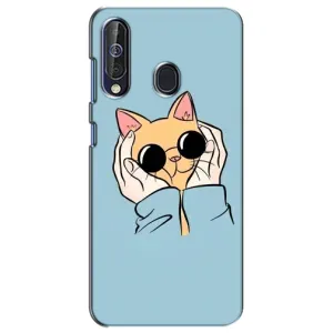 Чохол на Самсунг Гелексі А60 2019 (А605Ф) з Котиками (VPrint) (Котик в окулярах)