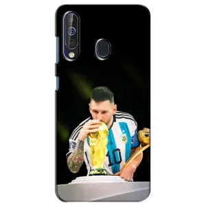Чехлы для Samsung Galaxy A60 2019 (A605F) (Leo чемпион) (AlphaPrint) (Кубок Месси)