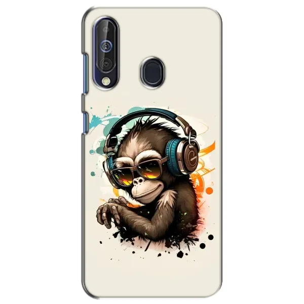 Чехол с принтом «Макака в наушниках» для Samsung Galaxy A60 2019 (A605F)