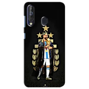 Чехлы для Samsung Galaxy A60 2019 (A605F) (Leo чемпион) (AlphaPrint) (Месси Король)