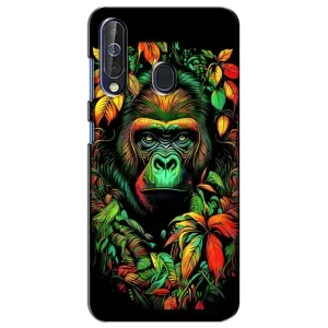Чехол с Обезьянами Samsung Galaxy A60 2019 (A605F) - (AlphaPrint) (Обезьяна в тропиках)