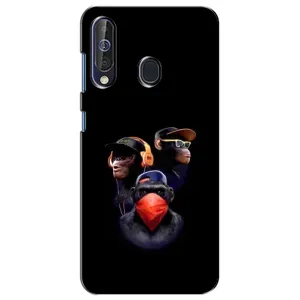 Чехол с Обезьянами Samsung Galaxy A60 2019 (A605F) - (AlphaPrint) (Три обезьяны)
