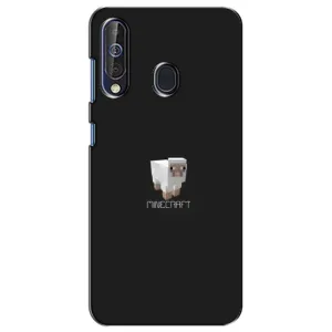 Чехол Майнкрафт на Samsung Galaxy A60 2019 (A605F) (AlphaPrint) Minecraft (Овечка Майнкрафт)