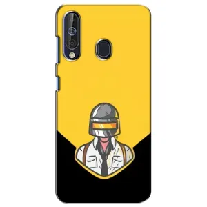 Чехол PUBG для Самсунг А60 (2019) (AlphaPrint) (Пабг в шлеме)