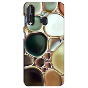 Мраморный чехол на Samsung Galaxy A60 2019 (A605F) (VPrint) (Радужный Мрамор)