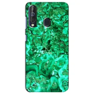 Мраморный чехол на Samsung Galaxy A60 2019 (A605F) (VPrint) (Салатный Мрамор)