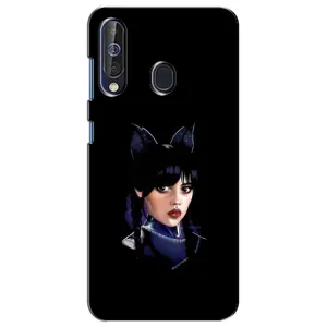Чехлы Венсдей на Samsung Galaxy A60 2019 (A605F) Уэнсдей (AlphaPrint) (серьезная Уэнздей)