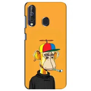 Чехлы с Обезьянами NFT для Samsung Galaxy A60 2019 (A605F) (AlphaPrint) (Скучающая Обезьяна NFT)