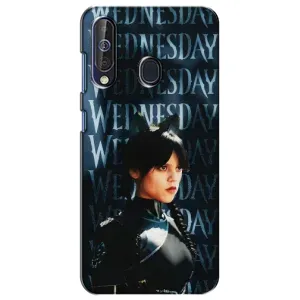 Чехлы Венсдей на Samsung Galaxy A60 2019 (A605F) Уэнсдей (AlphaPrint) (Уэнздей кошка)