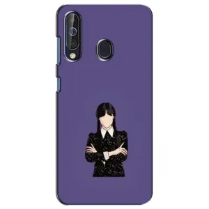 Чехлы Венсдей на Samsung Galaxy A60 2019 (A605F) Уэнсдей (AlphaPrint) (Уэнздей в черном)