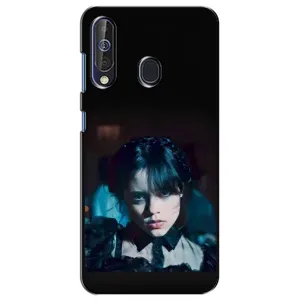 Чехлы Венсдей на Samsung Galaxy A60 2019 (A605F) Уэнсдей (AlphaPrint) (взгляд Уэнздей)