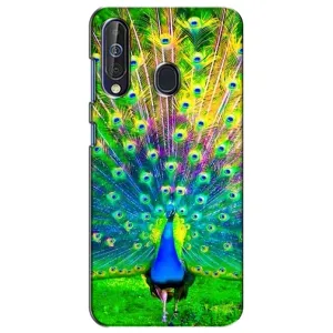 Чехол с птицами на Samsung Galaxy A60 2019 (A605F) (VPrint) (Яркий Павлин)