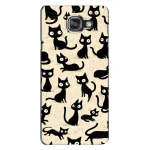 Чохол з малюнком кіт на Samsung Galaxy A7 2016 / A7100 / A710F (Чорні коти)