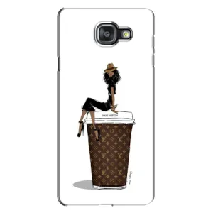 Чехлы Луи Витон для Samsung Galaxy A7 2016 / A7100 / A710F (AlphaPrint - LOUIS VUITTON) (кофе LOUIS VUITTON)
