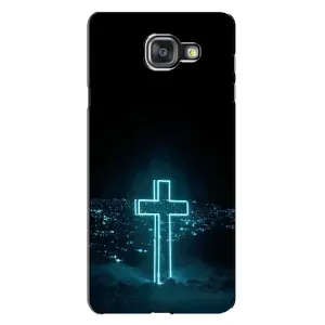 Чехол для Samsung Galaxy A7 2016 / A7100 / A710F (AlphaPrint) - (Христианские) (Крест и город)
