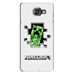 Чехол Майнкрафт на Samsung Galaxy A7 2016 / A7100 / A710F (AlphaPrint) Minecraft (крипер Майнкрафт)