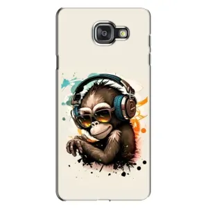 Чохол з Мавпами Samsung Galaxy A7 2016 / A7100 / A710F - (AlphaPrint) (Макака в навушниках)
