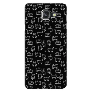 Чохол з принтом для Samsung Galaxy A7 2016 / A7100 / A710F (AlphaPrint) Модні коти (Маленькі котики)