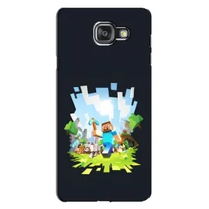 Чехол Майнкрафт на Samsung Galaxy A7 2016 / A7100 / A710F (AlphaPrint) Minecraft (персонажи Minecraft)