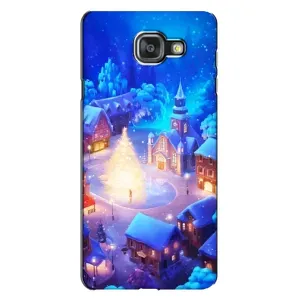Різдвяні Чохли для Samsung Galaxy A7 2016 / A7100 / A710F (VPrint) (Різдвяне місто)