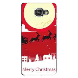 Різдвяні Чохли для Samsung Galaxy A7 2016 / A7100 / A710F (VPrint) (Санта з оленями)