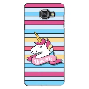 Чехол для Самсунг А7 2016, А7100, А710Ф - (Единорожки - Новинки) (AlphaPrint) (Unicorn)
