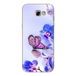 Чехлы с Цветами для Samsung Galaxy A7 2017 / A720 / A720F (VPrint) (Бабочка на цветочке)
