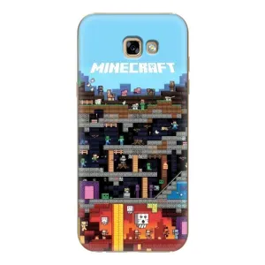 Чохол Майнкрафт на Samsung Galaxy A7 2017 / A720 / A720F (AlphaPrint) Minecraft (фон Minecraft)