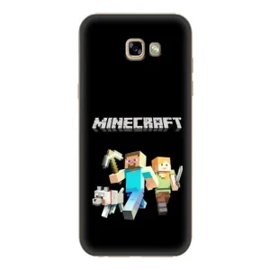 Чохол Майнкрафт на Samsung Galaxy A7 2017 / A720 / A720F (AlphaPrint) Minecraft (герої Minecraft)