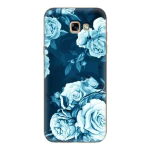 Чехлы (ART) Цветы на Samsung Galaxy A7 2017 / A720 / A720F (VPrint) (Голубые Бутоны)