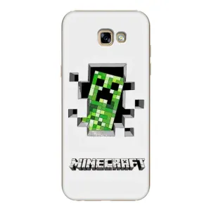 Чохол Майнкрафт на Samsung Galaxy A7 2017 / A720 / A720F (AlphaPrint) Minecraft (кріпер Майнкрафт)