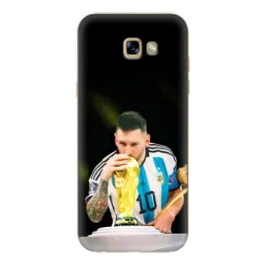 Чехлы для Samsung Galaxy A7 2017 / A720 / A720F (Leo чемпион) (AlphaPrint) (Кубок Месси)