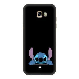 Чехол с принтом Стич на Samsung Galaxy A7 2017 (A720, A720F) (Стич на черном)