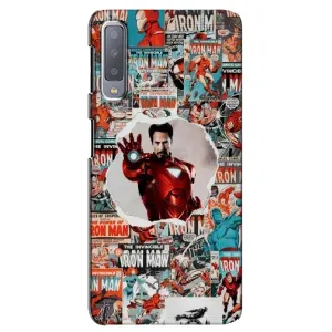 Чохли з героями Марвел Samsung Galaxy A7-2018, A750 (VPrint) (Айронмен)