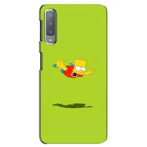 Чехол с Симпсонами для Samsung Galaxy A7-2018, A750 (VPrint) (Барт Симпсон)