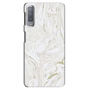 Мраморный чехол на Samsung Galaxy A7-2018, A750 (VPrint) (Белый мрамор)