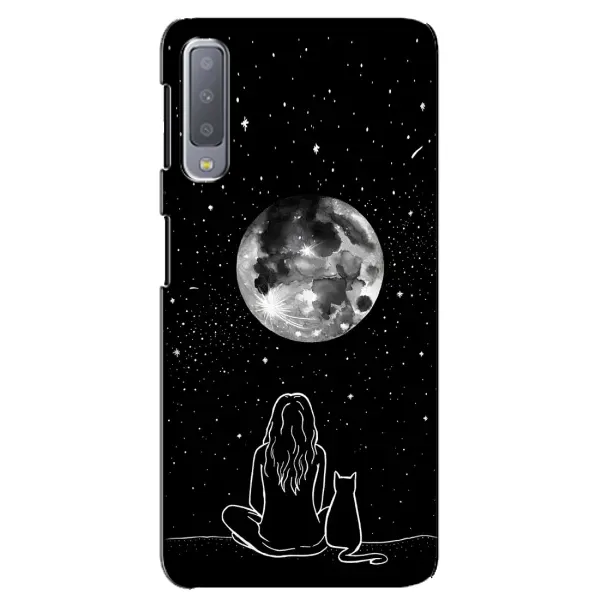 Чехол с принтом «Девушка с котом» для Samsung Galaxy A7 2018 (A750) Чехол с принтом «Девушка с котом» для Samsung Galaxy A7 2018 (A750)