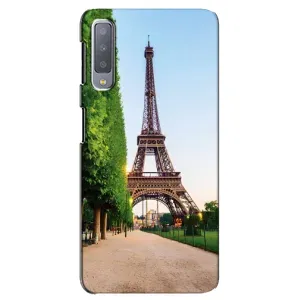 Чехол Эйфелева Башня для Samsung Galaxy A7-2018, A750 - (AlphaPrint) (Дорога в Париж)