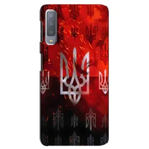 Украинские Чехлы для Samsung Galaxy A7-2018, A750 с картинкой УПА (AlphaPrint) (ГЕРБ УПА)